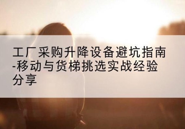 武山移动式升降机怎么选-工厂采购升降设备避坑指南-移动与货梯挑选实战经验分享